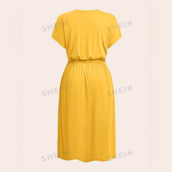 NWT Beautiful Yellow Dress from Shein, Size 0XL - Picture 2 of 7